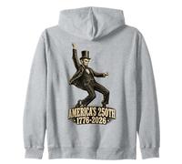 Hommage Vintage à Abraham Lincoln pour Le 250e Anniversaire Sweat à Capuche