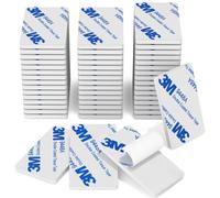 HOMMAND Adhesif Double Face Extra Fort Mousse, 50 Pièces Tampon Adhésif double face, 3M Pastille Adhesive Double Face Imperméables pour la Maison, Bureau, Rectangulaire