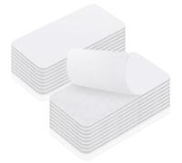 HOMMAND Scratch Autocollant Double Face, 16 Pièces Bande Adhésives Extra Fort, Bande Adhésive Autocollante Parfait pour la décoration d'une pièce, la maison, le bureau, Blanc, 50mm×100mm