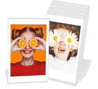 HOMMDECO Infinity Edge Lot de 5 mini cadres photo verticaux en acrylique transparent pour décoration photo Polaroid