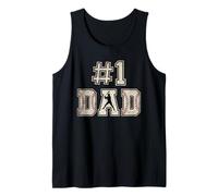 Homme #1 Dad Funny Number One Baseball Dad from Son Fathers Day Débardeur