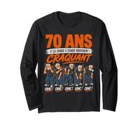 Homme 70 Ans Ça Craque Mouvement Drôle Cadeau Anniversaire 70 Ans Ça Manche Longue