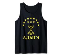 Homme Adygea Flag Design with Yellow Stars Great Circassian Adiga Débardeur