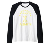 Homme Adygea Flag Design with Yellow Stars Great Circassian Adiga Manche Raglan