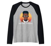 Homme Afrique du Sud, Drapeau de l'Afrique du Sud, Afrique du Sud, garçon Africain Manche Raglan