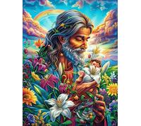 Homme âgé dans la forêt magique 500 Pièces Puzzle Adulte En Carton Sans Déformation Conte de fées d'accompagnement magique Très Difficile Anti-Stress Jeu De Société Idée Cadeau Anniversaire Rapport Pr
