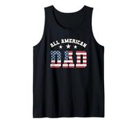 Homme All American Dad 4th of July Father's Day Drapeau américain pour père Débardeur