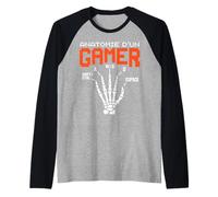 Homme Anatomie D' Un Gamer WASD Humour Gaming PC Manche Raglan