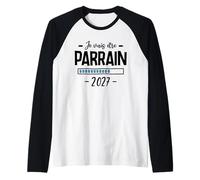 Homme Annonce 1er Bébé Futur Parrain - Je Vais Être Parrain 2027 Manche Raglan