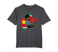 Homme Antillais Drapeau Guadeloupe Gwada Afro Vintage T-Shirt, Homme Grandes Tailles, Chiné Foncé, 4X Tall