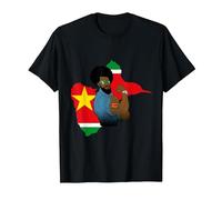 Homme Antillais Drapeau Guadeloupe Gwada Afro Vintage T-Shirt, Homme, Noir, 4XL