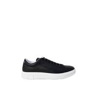 Armani Exchange Baskets Basiques pour Homme, avec Logo élargi, Bleu Marine, Noir, 40.5 EU