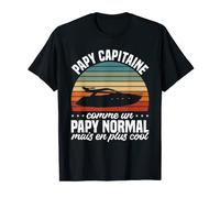 Homme Bateau Capitaine Drôle Papy Capitaine Mais Plus Cool Bateaux T-Shirt