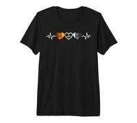 Homme Battement de Cœur Bear Pride Trois Cœurs Gay T-Shirt Haut de Gamme