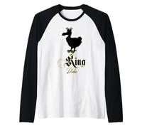 Homme Beau Cadeau King Dodo Stylé Belle Oiseau Ile De La Réunion Manche Raglan
