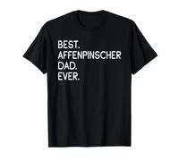 Homme Best Affenpinscher Dad Ever Diablotin Moustachu T-Shirt