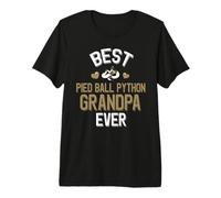 Homme Best Foot Ball Python Grandpa Ever Piebald Snake Lover T-Shirt Haut de Gamme