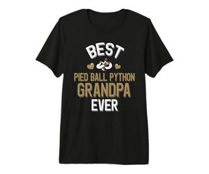 Homme Best Foot Ball Python Grandpa Ever Piebald Snake Lover T-Shirt Haut de Gamme