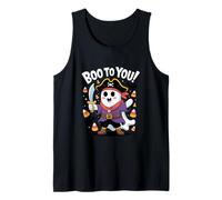 Homme Boo To You Pirate Fantôme Halloween Fun Débardeur