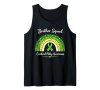 Homme Brother Ruban de Sensibilisation à la CP Assorti Boho Rainbow Vert Débardeur