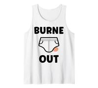 Homme Burn out Collègue travail Burne out Humour bœuf slip Débardeur
