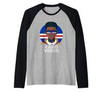 Homme Cabo Verde, Drapeau du Cap-Vert, Garçon Cabo Verde, Garçon Africain Manche Raglan