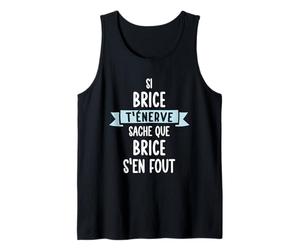 Homme Cadeau Homme Humour Prénom Personnalisé Brice Débardeur