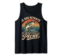 Homme Cadeau Retraite Pêcheur Humour Papa Papi Homme Débardeur