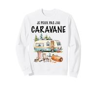 Homme Camping Caravane Rando Beau Dessin Papa Papy Tonton Sweatshirt