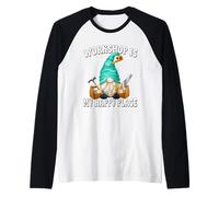 Homme Carpentry GNOME Graphic Funny Saying for Men Woodworker Dad Manche Raglan