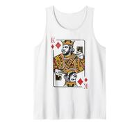 Homme Carte à Jouer King of Diamonds avec Selfie Moderne Débardeur
