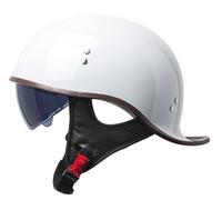Homme Casques Mobylette, Casque Trottinette Électrique, Demi Casque De Moto Casque Jet Rétro Homologué ECE Casques Vintage à Face Ouverte et Doublure Intérieure Amovible 3,M(55-56cm)