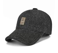Homme Casquette Hiver Caquette de Baseballl avec Earflap en Laine Gardez au Chaud Casquette Cap avec Oreillettes Automne-Hiver Doux Doublure pour Ski/Sport/Cyclisme