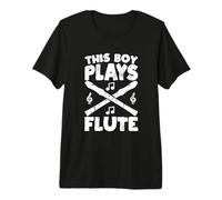 Homme Ce garçon Joue de la flûte T-Shirt Haut de Gamme