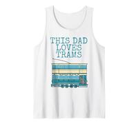 Homme Ce papa adore les tramways, tramway de la fête des pères Débardeur