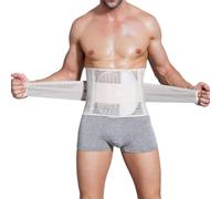 Homme Ceinture Sudation Gaine Amincissante Ajustable Ventre Plat Abdominale en Minceur pour Sport Body Shaper Gym (Color:Gray,Size:L)