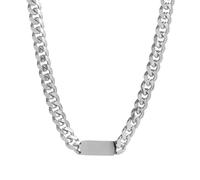 Homme Chaîne cubaine Collier, haine Homme Acier Inoxydable Collier Maille Chaîne cubaine Collier Bijoux Cadeau Ami