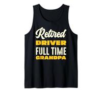 Homme Chauffeur à la retraite à temps plein Grandpa Pride Casual Débardeur