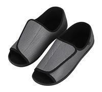 Homme Chaussons Orthopédiques Chaussures Diabétiques Sandales de Rééducation Chaussures Chirurgicales Orthopédiques Chaussons Bout Ouvert Pantoufles Réglable Pantoufles Diabétiques Arthrite Oedème