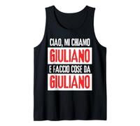Homme Ciao Sono Giuliano Faccio Cose Da Giuliano Personalizzato Débardeur