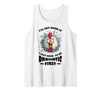 Homme Citation Amusante de Poulet I'll Get Over It Débardeur