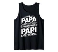 Homme Citation Papi Exceptionnel Humour Message Drôle Fête de Papi Débardeur