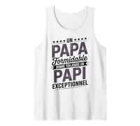 Homme Citation Papi Exceptionnel Message Fete Peres Humour Papi Débardeur