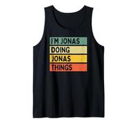 Homme Citation personnalisée Humoristique I'm Jonas Doing Jonas Things Débardeur