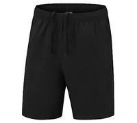 Homme Coton Casual Lâche Short Cargo Bermuda Poids Léger Extensible Cyclisme Poches Shorts De Plage Pant à SéChage Rapide avec Taille éLastique Noir Gris Taille XL à 4XL (Noir,9XL,9XL)