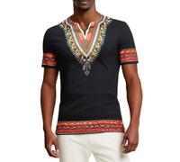 Homme Coton Kurta Courte Chemise Col Rond Tunique Ajustement Normal Chemise Longue Décontractée Robe de Fête Brodée Soie Art Robe de Mariage Porter Chemise Longue Robe Indien, F noir., XL