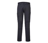 Homme Coupe Slim Extensible Cargo Poche Pantalon Haut Ceinture Travail Tenue de