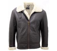 Homme Crème B3 Peau de Mouton Guerre Mondiale 2 Bomber Cuir Volant Veste