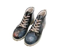 Homme Cuir Vegan Bleu Foncé Bottines - Times Up Deer Motif