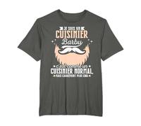 Homme Cuisinier Barbe Humour Cuisinier Barbu T-Shirt